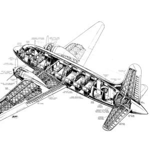 Vikers Viking Cutaway Drawing