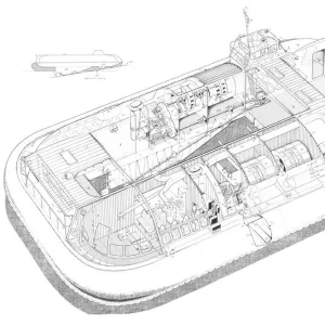 Vosper Thorneycroft VT1 Cutaway Drawing