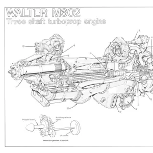 Walter M602 Cutaway Drawing