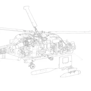 Westland, Lynx HAS. 3 Cutaway Drawing