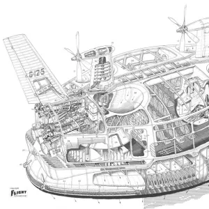 Westland SR-N2 Cutaway Drawing