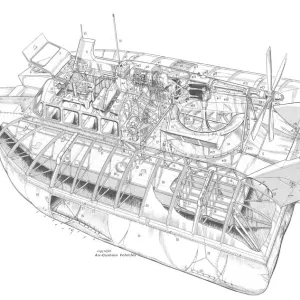 Westland SR-N5 Cutaway Drawing