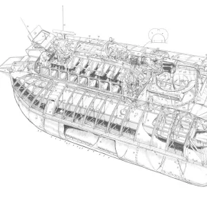 Westland SR-N6 Cutaway Drawing