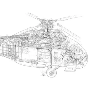 Westland Wessex AS1 Cutaway Drawing