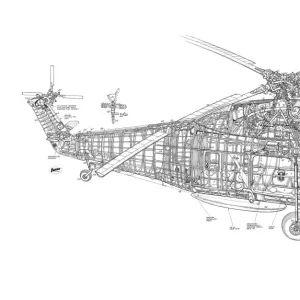 Westland Wessex Cutaway Drawing