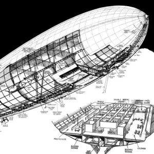 Zeppelin LZ 129 Hindenburg Cutaway