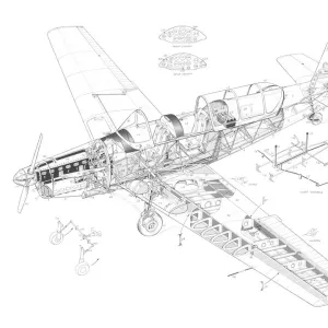 Zlin Trainer Cutaway Drawing