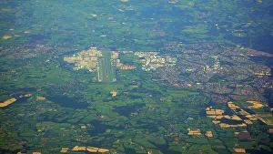 Aerial view of Gatwick Airport UK
