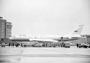 Aeroflot Tupolev TU104 Camel 1st Visit to Heathrow