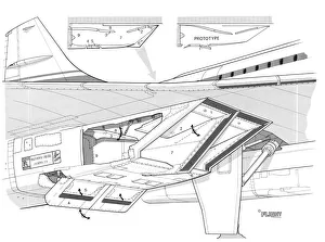 Aerospatiale Concorde Modified Intakes Cutaway Drawing