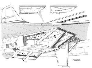 Aerospatiale Concorde Modified Intakes Cutaway Drawing