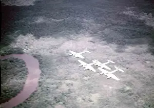 AF Hornets flying over jungles in Malaya during the communist insurgency 1950-53