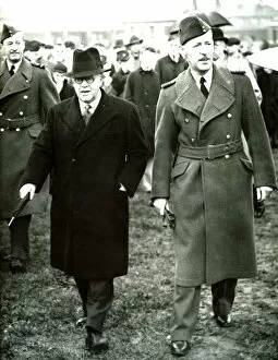 Flight Collection: Air Minister Sir Kingsley Wood with Air Cief Marshall Sir Cyril Newall Chief of the Air Staff