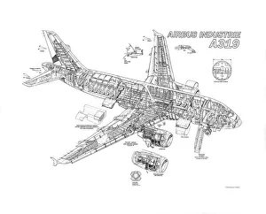 <b class=qtipBold><figcaption>Airbus A319 Cutaway Drawing</figcaption></b><br><em>© Flightglobal</em> Airbus A319 Cutaway Drawing