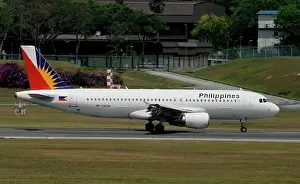 Airbus A320 Philippine Airlines at Changi Airport Singapore