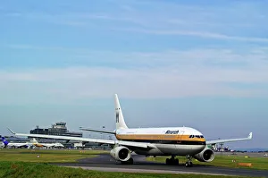 Airbus A330 Monarch at Manchester Airport UK