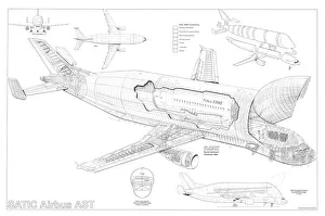 Airbus Satic A300-600 AST Cutaway Drawing