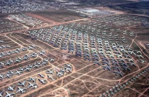 Aircraft Storage at Monthon Davis AFB in desert USA