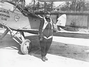 Amy Johnson with DH60