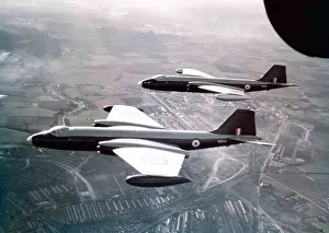 Flight Collection: anberra aircraft in flight circa 1953. Canberra B.2 first flew on 21 April 1950