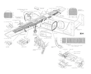 Armstrong Whitworth 220 Argosy Cutaway Drawing