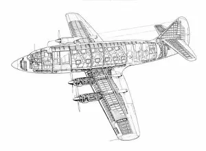 Experimental Aircraft Cutaways Gallery: Armstrong Whitworth AW55 Apollo Cutaway Drawing