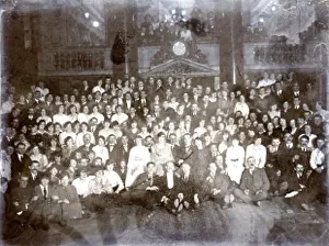 Flight Gallery: athering of workers at an aircraft factory, 1900 s