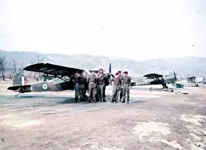 he Auster AOP6 was designed as a successor to the Taylorcraft Auster V, it had a strengthened fuselage, increased all-up weight and a 145 hp (108 kW) de Havilland Gipsy Major 7 engine. On an airbase in Korea during the Korean War 1953