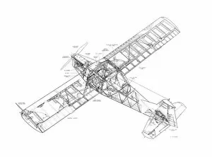 Military Aviation 1946-Present Cutaways Gallery: Auster AOP9 Cutaway Drawing