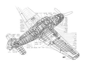Military Aviation 1946-Present Cutaways Gallery: Avro 701 Athena Cutaway Drawing