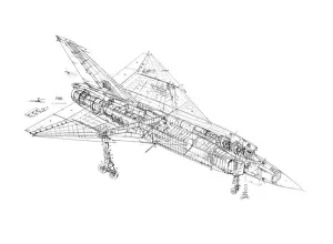 Military Aviation 1946-Present Cutaways Collection: Avro Canada CF-105 Arrow Cutaway Drawing
