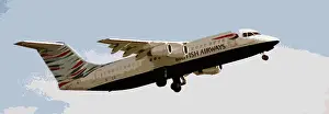 ba; cutout filter; rj100 G-bzat; whisper jet; take off and climb out
