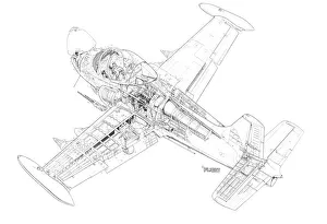 BAC 167 Strikemaster Cutaway Drawing