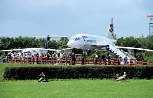 BAe Concorde and last Avro RJ100 now on display at Manchester Airport UK