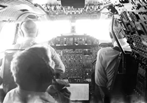 BAe Concorde Cockpit - on timed event from Paris to Boston 1974