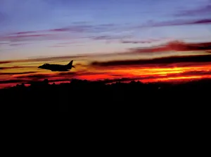 BAe Harrier sunset