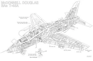 Images Dated 16th March 2011: Bae Hawk T.45A Cutaway Drawing