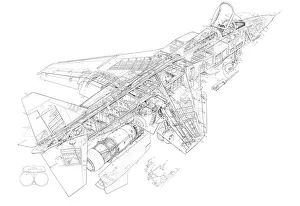 BAE Jaguar Single Seat Cutaway Drawing