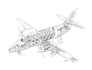 <b class=qtipBold><figcaption>BAe Jetstream 31 Cutaway Drawing</figcaption></b><br><em>© Flightglobal</em> BAe Jetstream 31 Cutaway Drawing