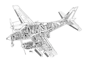 Beagle 206 Cutaway Drawing