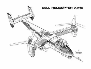 Experimental Aircraft Cutaways Gallery: Bell XV-15 Cutaway Poster