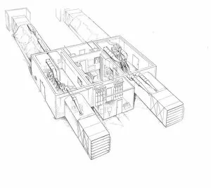 Aeroengines - Piston Cutaways Gallery: Blackburn Turbomeca Turmo 600 test house Cutaway Drawing