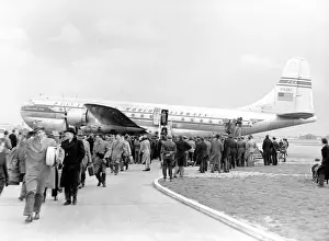 Boeing 377 Stratocruiser Pan-Am N1028V Heathrow 1949 (c) The Flight Collection Not to be reproduced without permission