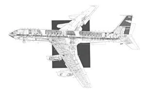 Boeing 707-420 Cutaway Drawing