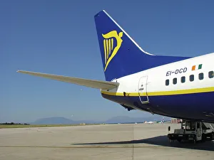 Boeing 737-800 Ryanair at Palermo Airport, Scility, Italy