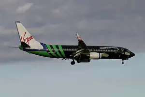 Boeing 737-800 in spcial Gillette Mach 3 livery Virgin Blue