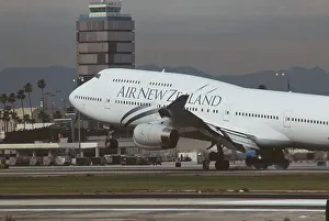Boeing 747-400 Air New Zealand at Los Angeles Airport USA