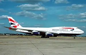 Modern Aircraft Prints: Boeing 747-400 British Airways (c) anisman The Flight Collection 020 8652 8888