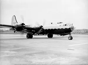 Airforce Collection: Boeing B-29 Superfortress USAF at RAF Marham UK 1947