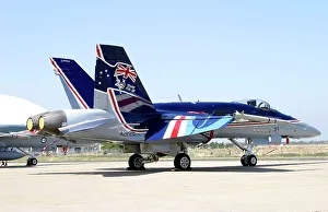 Boeing F18 RaF in special anniversay livery